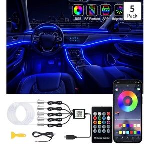LED Car Interior Light Kit - Black
